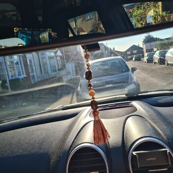 Crystal Rearview Mirror Car Accessory Charm, 3 of 9
