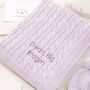 Personalised Baby Luxury Cable Blanket, thumbnail 7 of 12