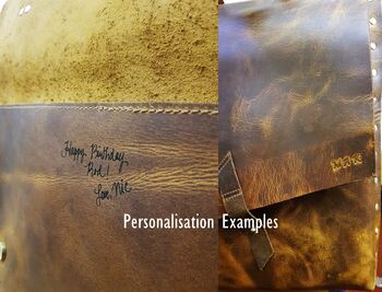 Handmade Personalised Gift For Men Leather Backpack, 12 of 12