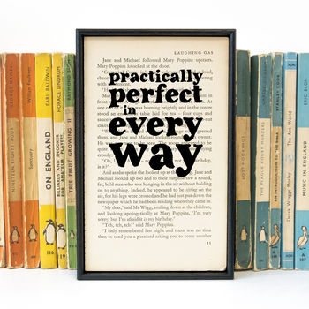 'Practically Perfect' Mary Poppins Book Page Print, 2 of 5