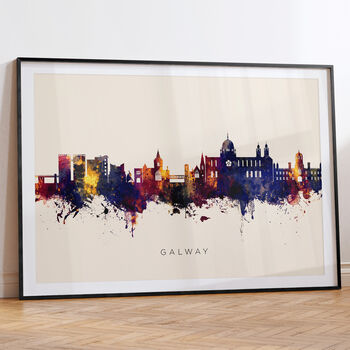 Galway Ireland Skyline Cityscape Art Print, 6 of 12