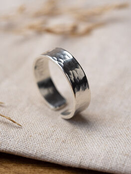 Men's Coordinates Sterling Silver Adjustable Ring, 4 of 6