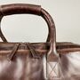Cognac Leather Laptop Carry All Bag, thumbnail 4 of 8