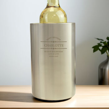 Personalised Diamond Design Wine Cooler, 3 of 6