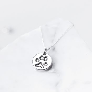 Personalised Tiny Hand Foot And Paw Print Pendant, 3 of 8