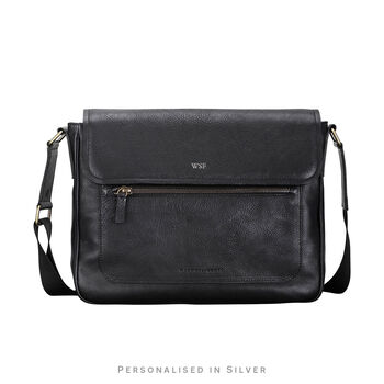 Personalised Leather Laptop Shoulder Bag 'Livorno', 4 of 12