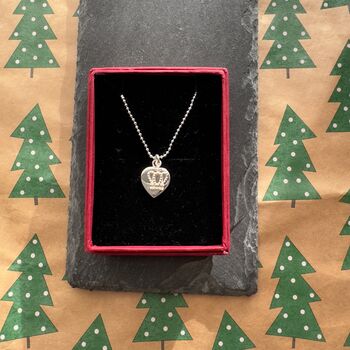 Heart And Crown Charm Necklace, 4 of 4