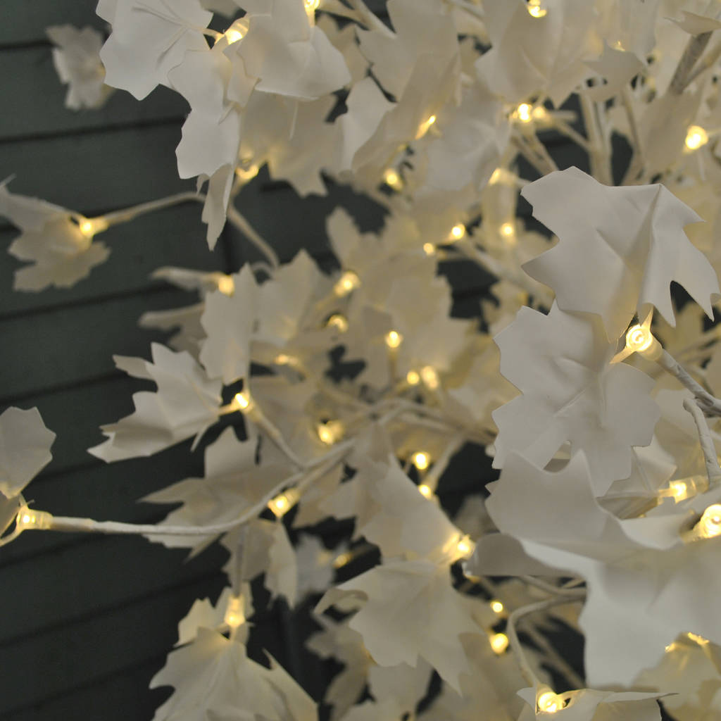 Tall White Maple Leaf Tree Light By Garden Selections