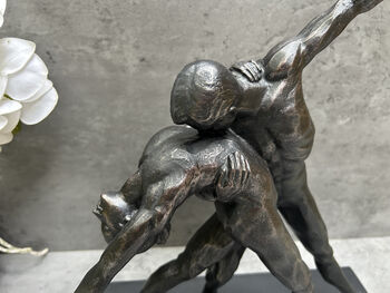 Dancing Couple Lovers Figurine – 37cm Black Ornament, 6 of 12