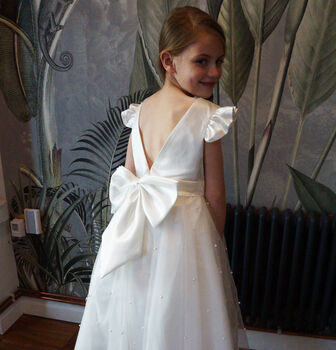 Helena In Ivory ~ Flower Girl | Ceremonial Dress, 4 of 5