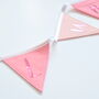 Personalised Pink And Gold Name Bunting, thumbnail 6 of 6