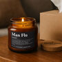 Brown Jar Candle • “Man Flu” • Scented Jar Candle • Gift For Him • Fathers Day • Special Dad | Novelty Candle • Humor Candle, thumbnail 1 of 2