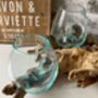 Triple Molten Glass Bowl On Teak Root, thumbnail 5 of 10