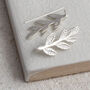 Sterling Silver Leaf Ear Climber, thumbnail 3 of 4