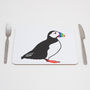 Rainbow Puffin Placemat, thumbnail 3 of 9