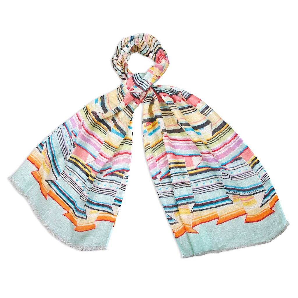 Origami Linen Scarf By Collier Campbell