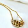 Birthstone Gem Ring Stacker Necklace, thumbnail 1 of 7