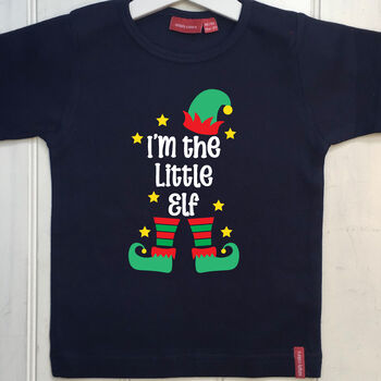 Personalised Kids Elf Christmas T Shirt, 4 of 8