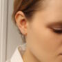 White Opal Stud Earrings, thumbnail 2 of 7
