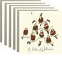 A Bobbin Of Christmas Robins Christmas Card Pack Of Six, thumbnail 1 of 5