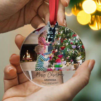Christmas Photo Ornament For Grandma 2025, 6 of 8