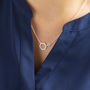 Delicate Outline Hexagon Necklace, thumbnail 1 of 11