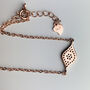 Rose Gold Colour Sterling Silver Crystal Eye Bracelet, thumbnail 5 of 6