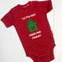 Personalised Best Christmas Present Babygrow/T Shirt, thumbnail 1 of 12
