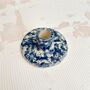 Blue Ceramic Round Candle Stick Holder, thumbnail 4 of 4