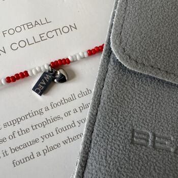 Wrexham Football Club Fan Bead Bracelet With Charms, 2 of 5