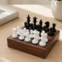 Iron And Glory Wooden Endgame Chess, thumbnail 1 of 4