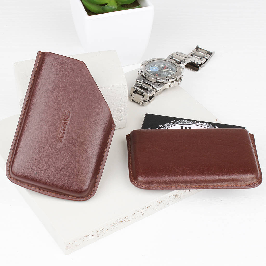 Luxury Leather Card Holder And Case By Dibor