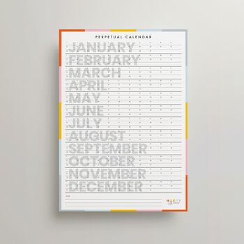 Perpetual Wall Calendar, 5 of 5