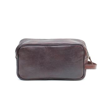 Max Leather Wash Bag, 8 of 12