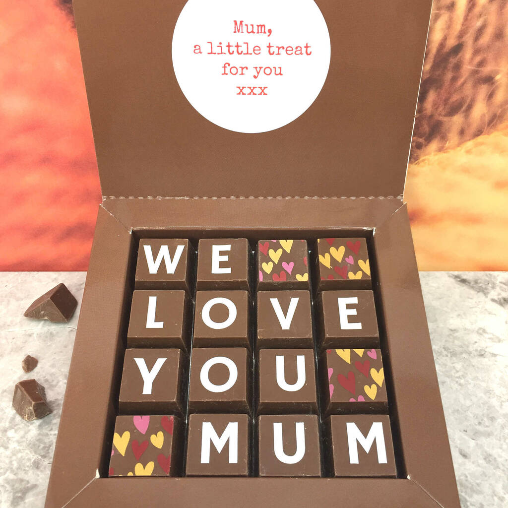 Chocolates With Personalised Message For Mum, 1 of 4