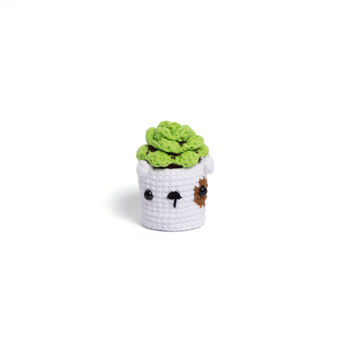 Small Interactive Crochet Cactus And Pot, 6 of 9