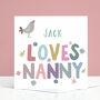 Personalised Nanny Birthday Card From Girls Or Boys, thumbnail 3 of 4