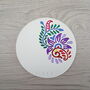 Personalised Bright Floral Coaster, thumbnail 1 of 4