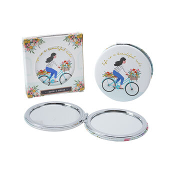 'Life Is A Beautiful Ride' Compact Mirror, 4 of 6
