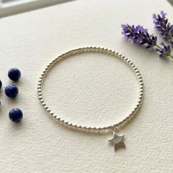 Sterling Silver Star Anklet, 4 of 7