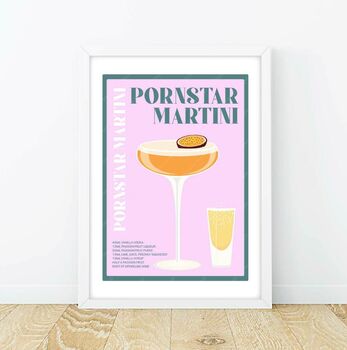 Pornstar Martini Cocktail Print, 5 of 7