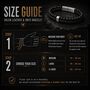 Men’s Adjustable Black Double Leather And Bead Bracelet – 12mm Woven Design With Black Stainless Steel Clasp, thumbnail 3 of 7