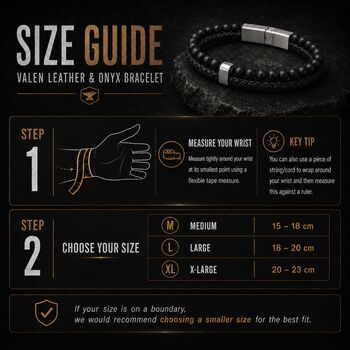 Men’s Adjustable Black Double Leather And Bead Bracelet – 12mm Woven Design With Black Stainless Steel Clasp, 3 of 7