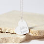 Personalised Couples Names Silver Plated Heart Necklace, thumbnail 3 of 12