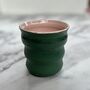 Handmade Wavy Ceramic Tumbler, thumbnail 4 of 10