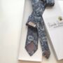 Liberty Tie/Pocket Square/Cuff Link In Blue Paisley, thumbnail 3 of 5