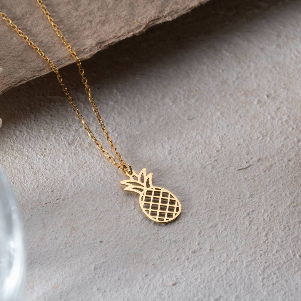 Sterling Silver Pineapple Necklace, 1 of 10