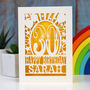 Personalised Any Age Papercut Birthday Card, thumbnail 2 of 7