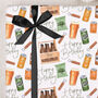 Three Sheets Of Pub Beer Pint Wrapping Paper, thumbnail 1 of 2