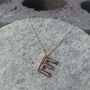 Personalised Rose Gold Initial Letter Charm Necklace, thumbnail 1 of 10